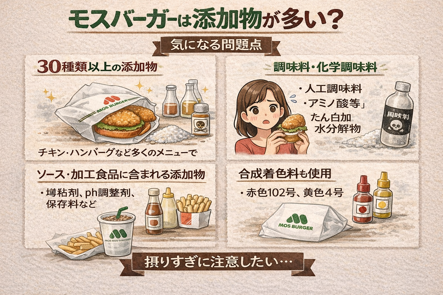 モスバーガー添加物