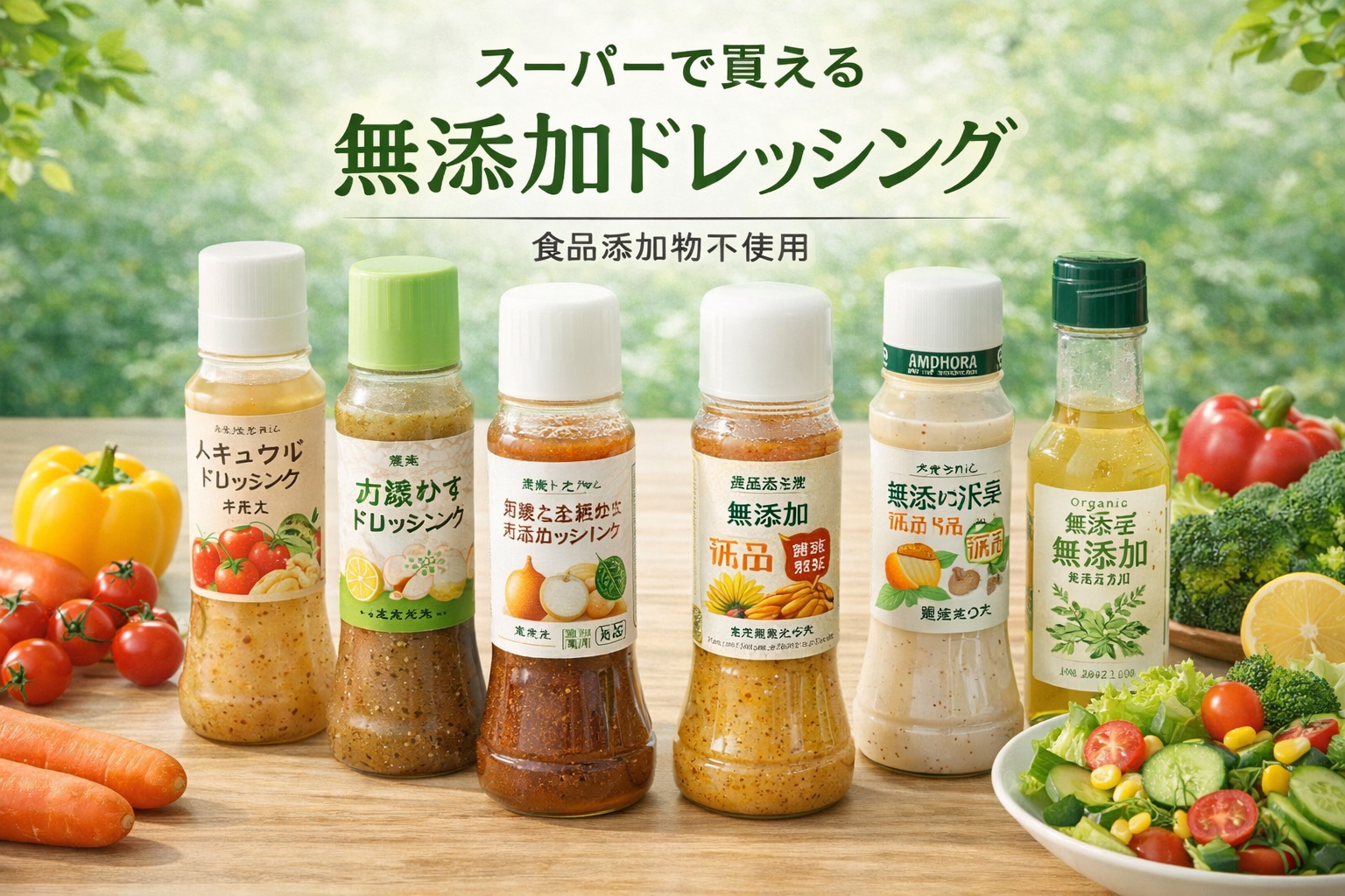 スーパーで買える無添加ドレッシング