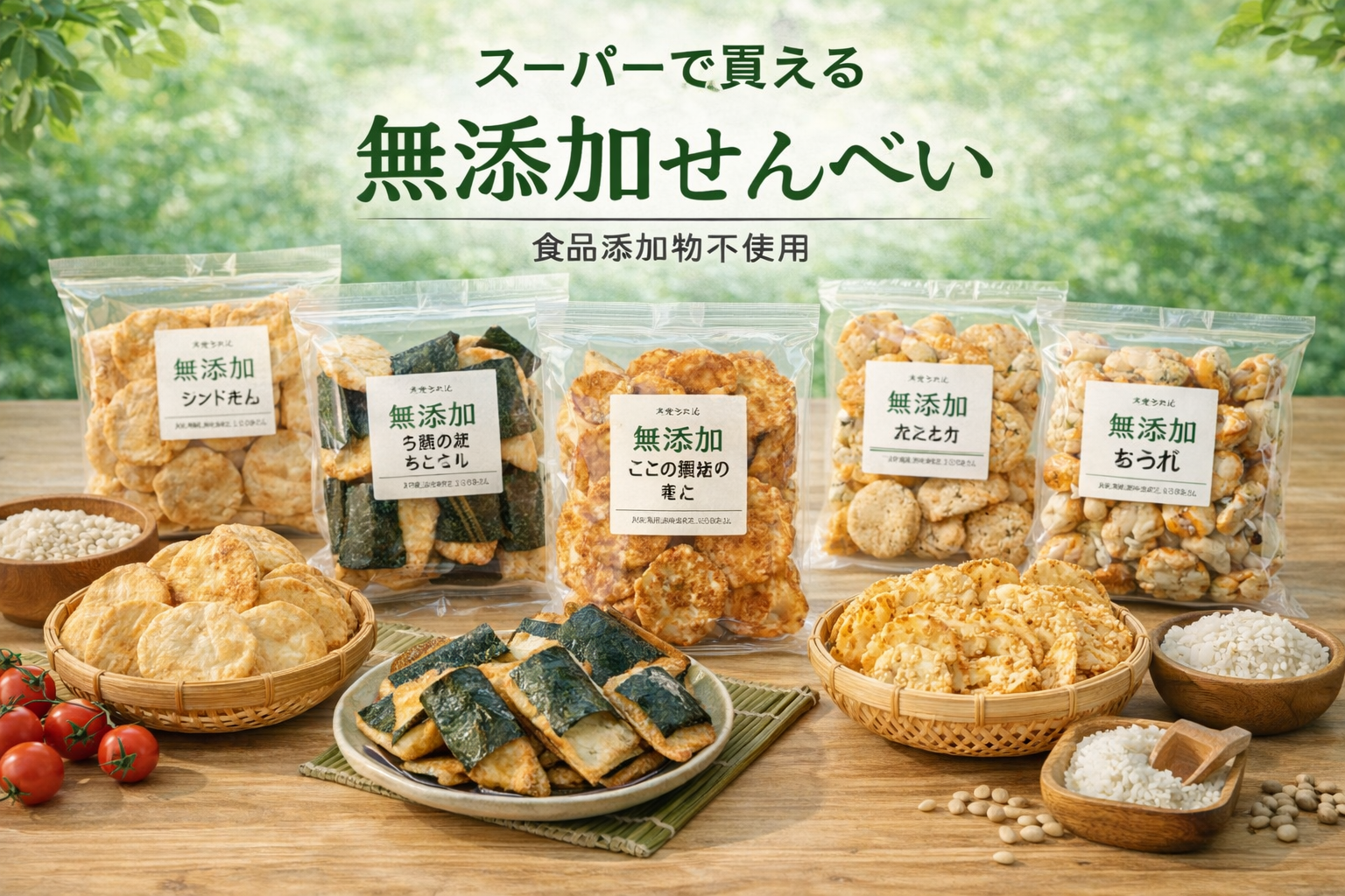 無添加せんべい スーパー