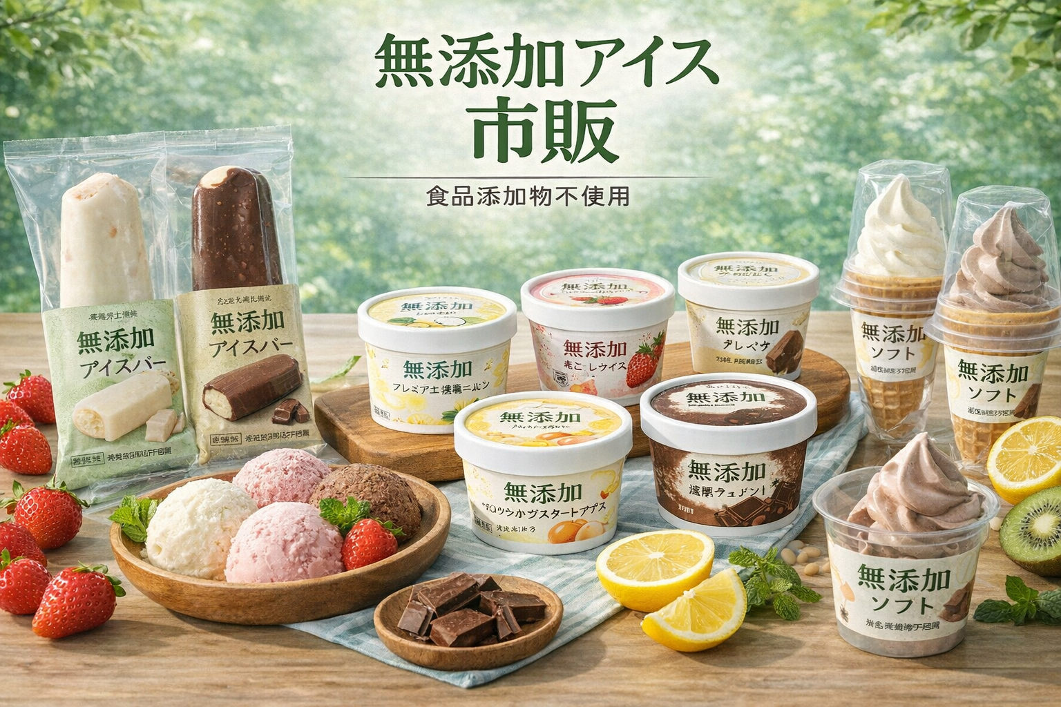 無添加アイス市販