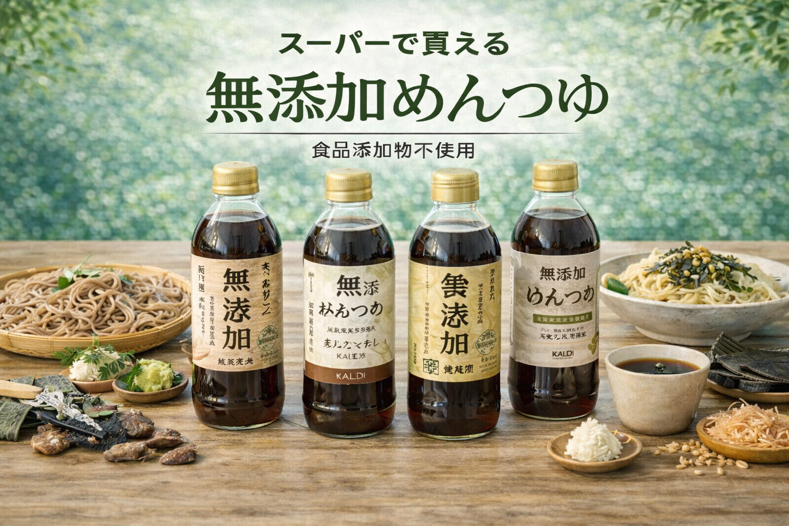 スーパーで買える無添加めんつゆ