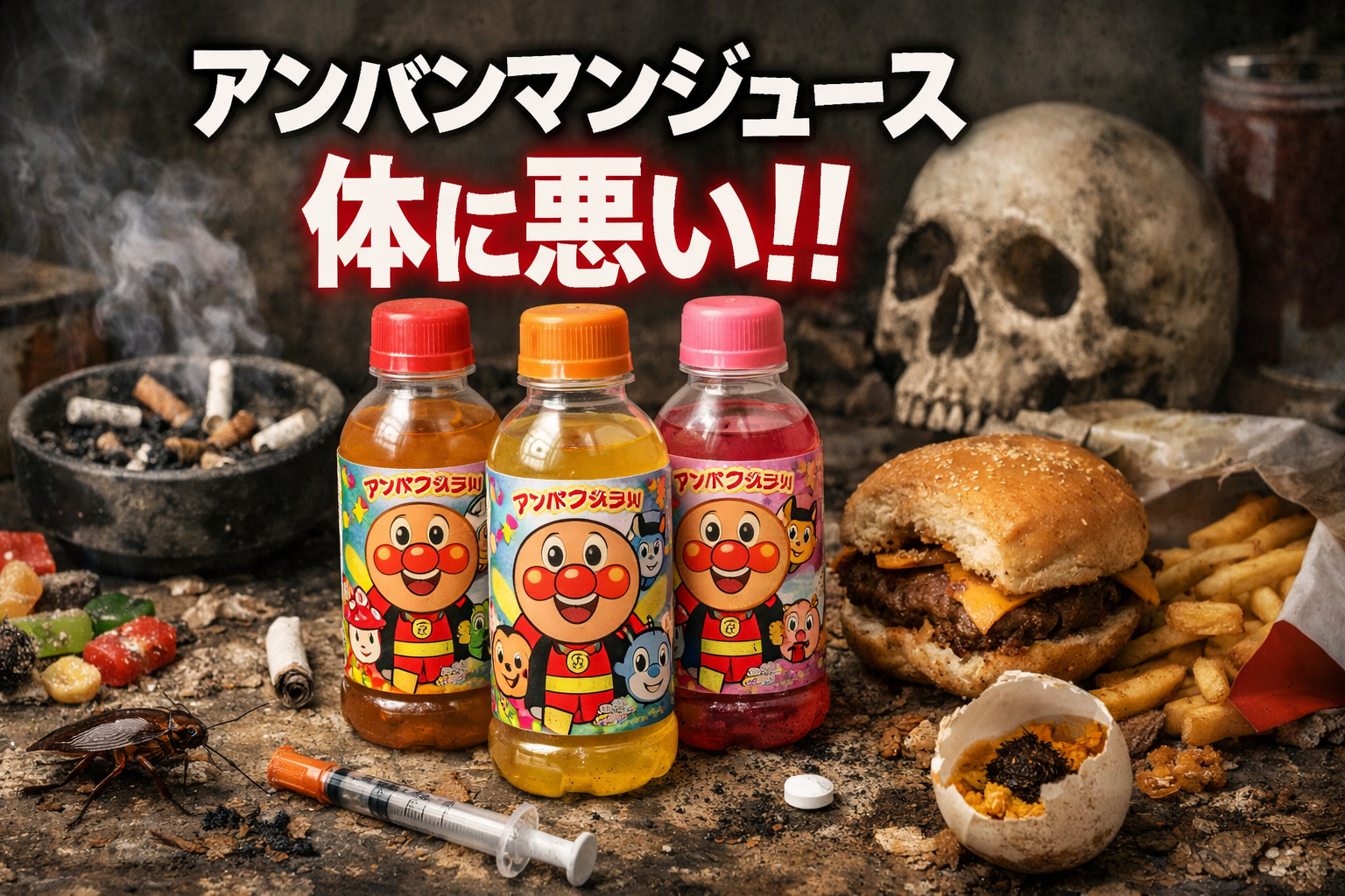 アンパンマンジュース 体に悪い