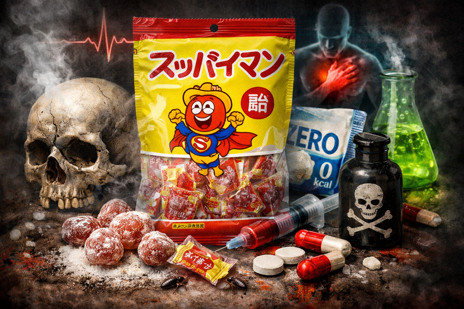 スッパイマン飴 体に悪い